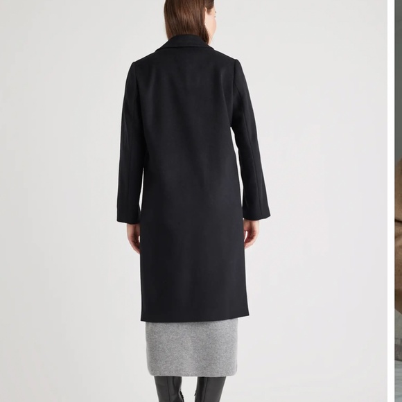 QUINCE Gorgeous Italian Wool Classic Single-Breasted Coat Sz S NWT!! - Picture 4 of 7